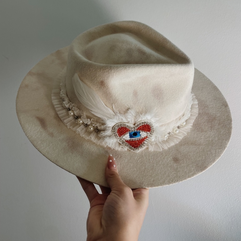 CUSTOM MARBLE FELT HAT